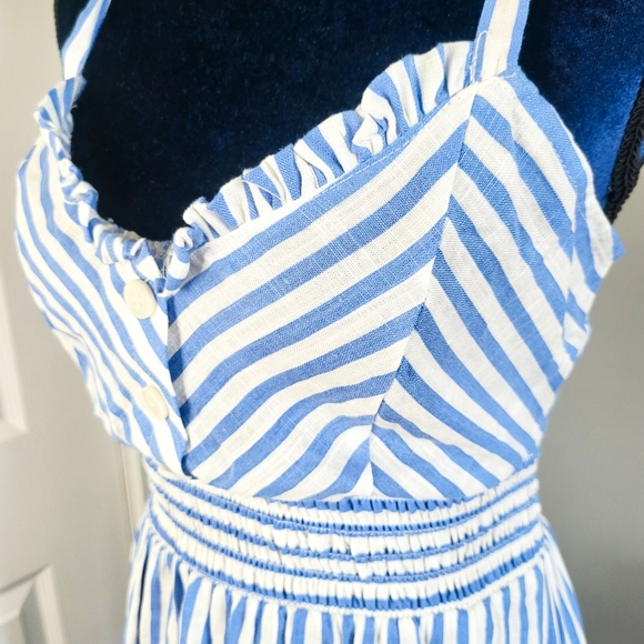 ZARA STRIPED MIDI DRESS NWT - Picture 7 of 14